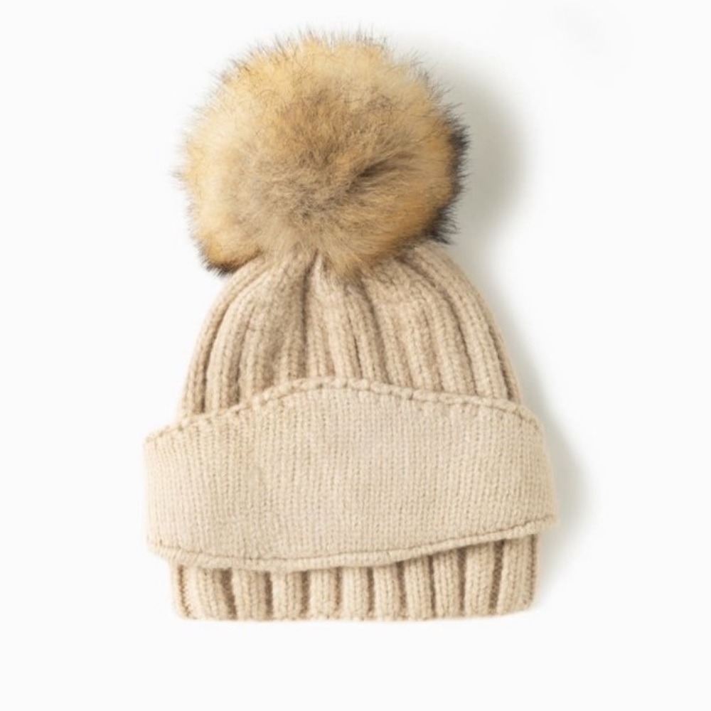 Grey Chunky Ribbed Masked Hat❄️ - Picture 4 of 6